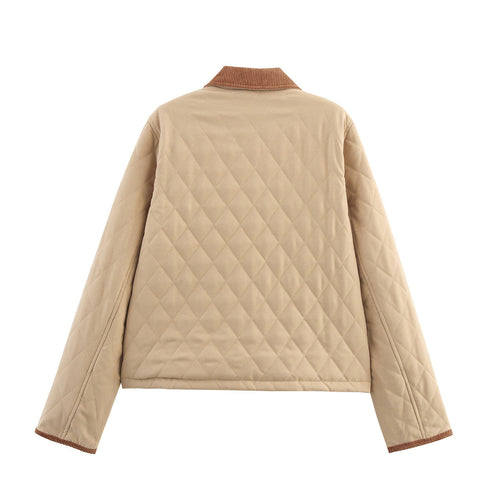 Women 2025 New Comfortable and versatile cotton coat