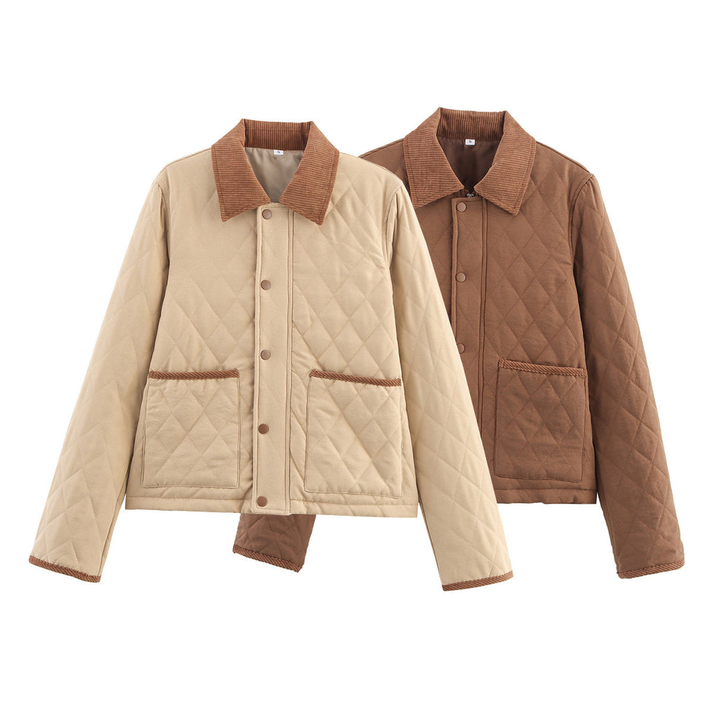 Women 2025 New Comfortable and versatile cotton coat