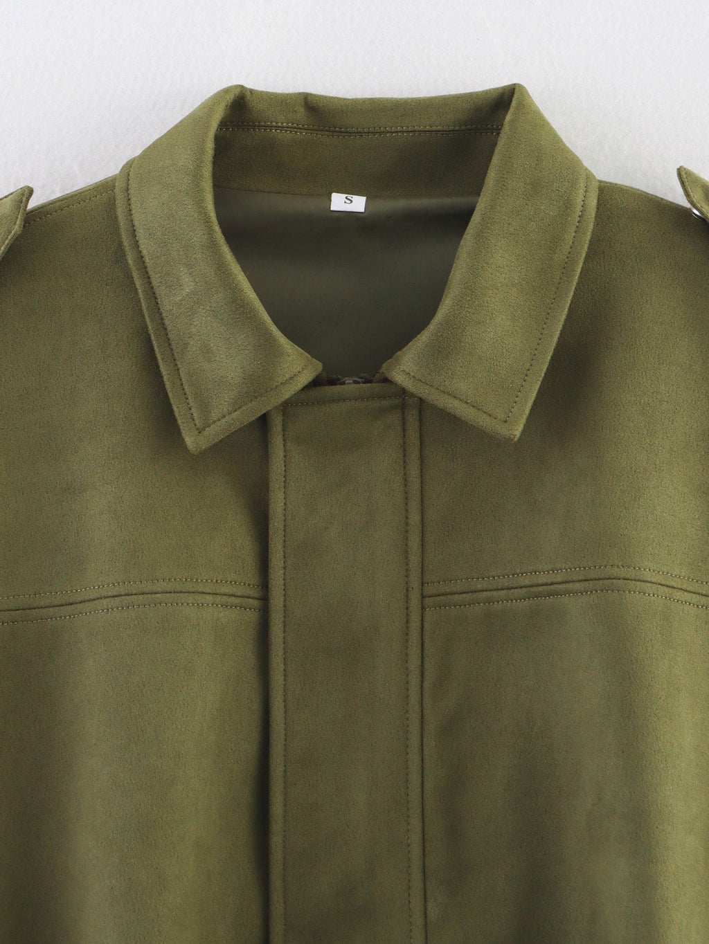 Women's casual suede texture pilot jacket Coat